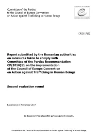 Report Submitted by the Romanian Authorities on Measures