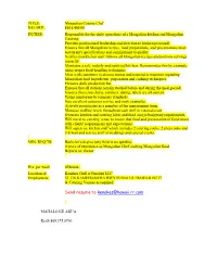 Send Resume to Kenekes@Hawaii.Rr.Com