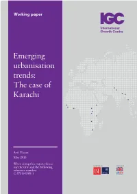 The Case of Karachi