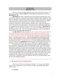 1 Ephesians 4:4-6 There Are Two Key Passages About Christian Unity In