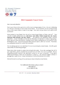 2014 Sponsor and Advertising Packet