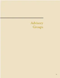 Advisory Groups