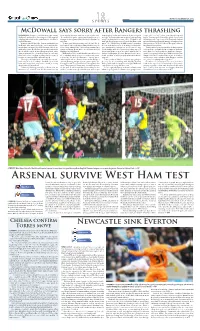 Arsenal Survive West Ham Test