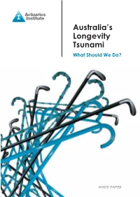 Australia's Longevity Tsunami