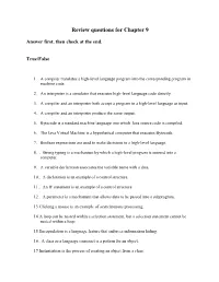 Combined Clean Questions/Answers for Chapter 9