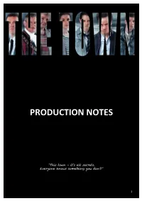 Production Notes