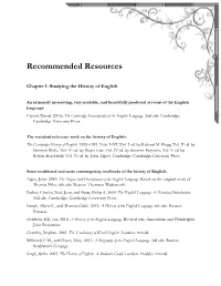 Recommended Resources