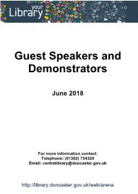 Speakers List