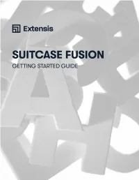 Suitcase Fusion Getting Started Guide