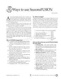 Ways to Use Seasonsfusion