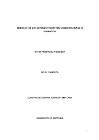 Bridging the Gap Between Theory and Lived Experience in Formation