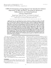 Ctbp2 Downregulation During Neural Crest Specification Induces Expression of Mitf and REST, Resulting in Melanocyte Differentiat