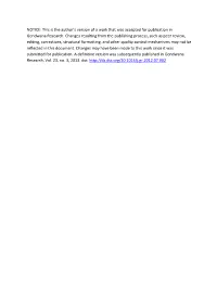 NOTICE: This Is the Author's Version of a Work That Was Accepted For