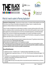 What Do I Need to Submit a Planning Application?