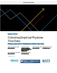 Collecting Empirical Physician Time Data