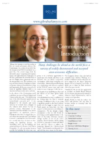 Communiqué Introduction by Christian Rocca