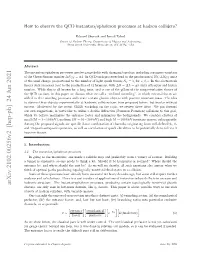 How to Observe the QCD Instanton/Sphaleron Processes at Hadron Colliders?
