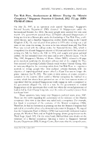 Tan Wah Piow, Smokescreens & Mirrors: Tracing the “Marxist