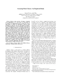 Assessing Mock Classes: an Empirical Study