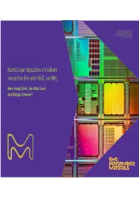 Atomic Layer Deposition of Niobium Nitride Thin Film with Nbcl and NH