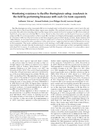 Monitoring Resistance to Bacillus Thuringiensis Subsp. Israelensis in the Field by Performing Bioassays with Each Cry Toxin Separately