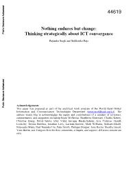 Thinking Strategically About ICT Convergence