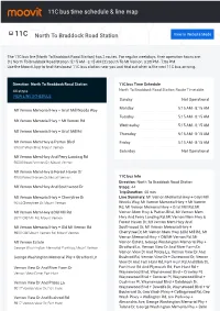 11C Bus Time Schedule & Line Route