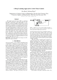 A Deep Learning Approach to Active Noise Control