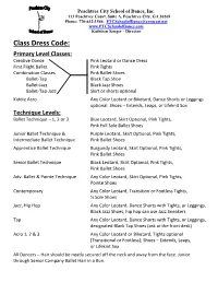 Class Dress Code