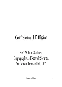 Confusion and Diffusion