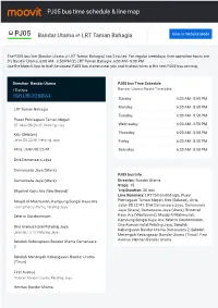 PJ05 Bus Time Schedule & Line Route
