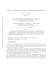 A Survey on Performance Analysis of Warehouse Carousel Systems