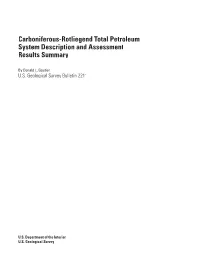 Carboniferous-Rotliegend Total Petroleum System Description and Assessment Results Summary