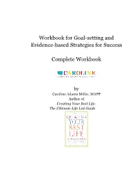 Goal Setting Workbook