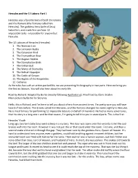 Hercules and the 12 Labors: Part 1 Heracles Was a Favorite Hero of Both