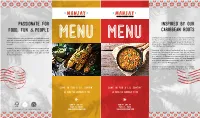 Manjay Citadel Menu