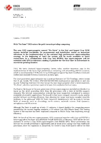 Piz Daint” CSCS Enters the Path Towards Petaflop Computing