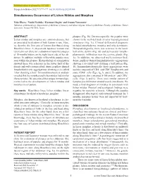 Simultaneous Occurrence of Lichen Nitidus and Morphea