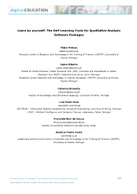 The Self-Learning Tools for Qualitative Analysis Software Packages