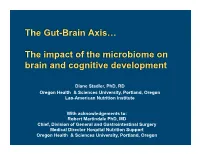 2016 Lao Workshop Gut Brain Axis-Brain and Cognitive