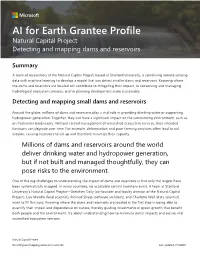 Detecting and Mapping Small Dams and Reservoirs