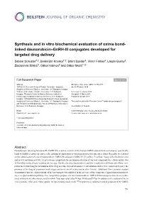 Synthesis and in Vitro Biochemical Evaluation of Oxime Bond-Linked