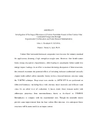ABSTRACT Investigation of the Impact Resistance of Carbon Nanotube