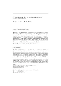 A Perturbation View of Level-Set Methods for Convex Optimization
