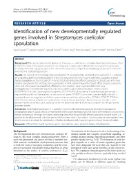 Identification of New Developmentally Regulated Genes Involved In