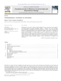 Trichomoniasis: Evaluation to Execution European Journal Of