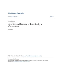Abortion and Nazism: Is There Really a Connection? John Hunt