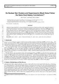 Do Nuclear Star Clusters and Black Holes Follow the Same Host