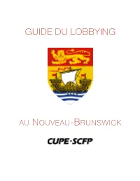 Guide Du Lobbying