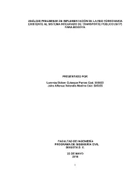 I Análisis Preliminar De Implementación De La Red